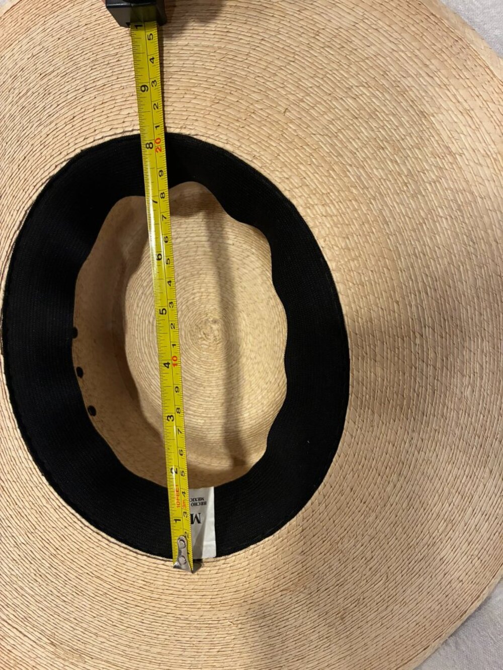 Vintage Straw Boater Hat w/ Braided Horsehair Band & Tassel - Picture 11 of 13